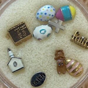 Origami Owl Easter Floating Charm lot of 10